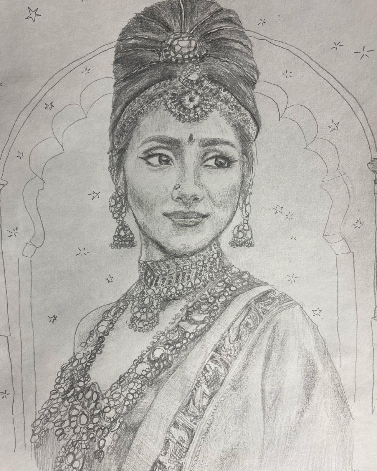 No. 91, 92 Sobhita Dhulipala, Trisha Krishnan : r/sketches