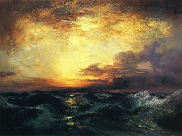melodyandviolence:  seascapes by Thomas Moran   (February 12, 1837 – August 25,