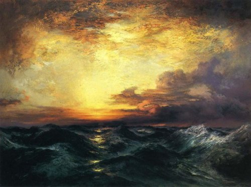 melodyandviolence:seascapes by Thomas Moran (February 12, 1837 – August 25, 1926)