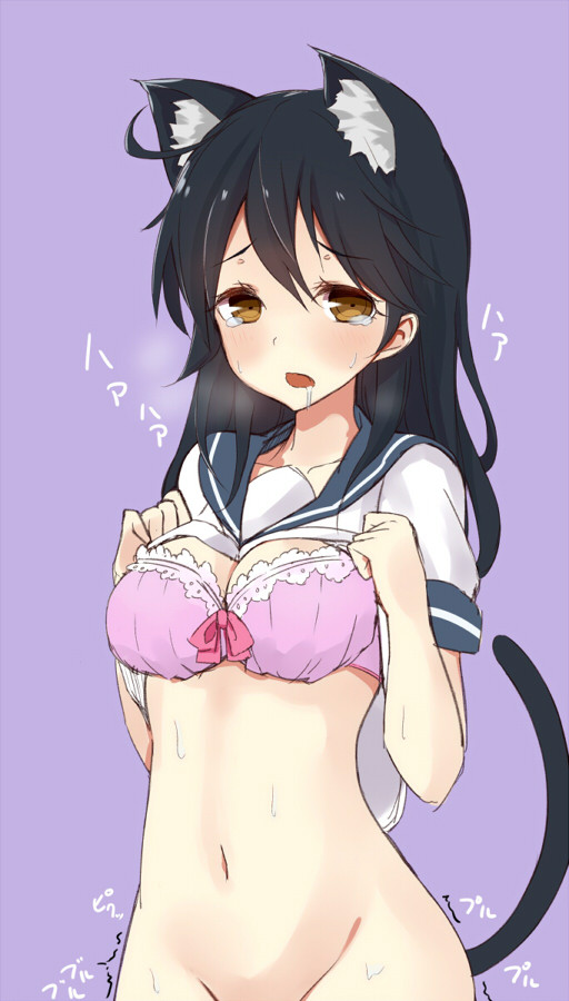 anon0w0stories:  &ldquo;M-master what’s wrong with kitty? My body feels so