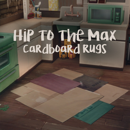 HIP TO THE MAX CARDBOARD RUGS - by amoebaeI love the shabby cardboard dance floor, and thought it’d 