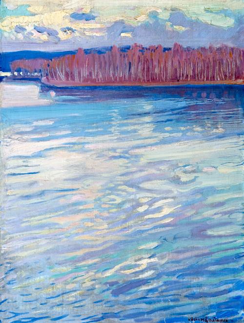 Väinö Hämäläinen “Flat water” oil on canvas, 1911, 47