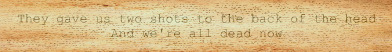 scennery-deactivated20200202:  The last lyrics of every My Chemical Romance album