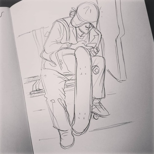 Sketchbook sketch dump. Mostly bus peeps ~ #sketchbook https://www.instagram.com/p/BpTVblWBHks/?utm_