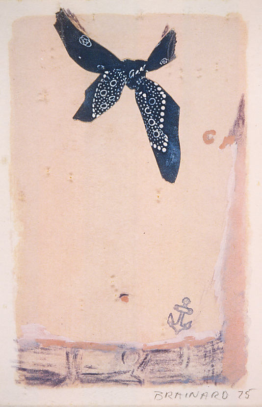 cruiseorbecruised:  Joe Brainard Torso with Bandana, 1975 Cut and pasted printed