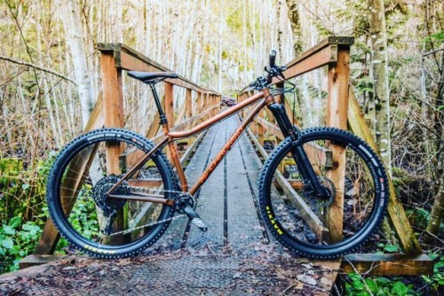 chromagbikes:Rootdown Brown/Orange blending in. #chromagrootdown