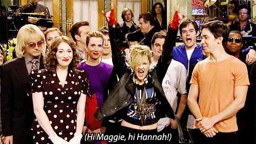  1. “Hi Mom!” on October 1, 2005 (first SNL episode) 2. “Hi Maggie!” on May