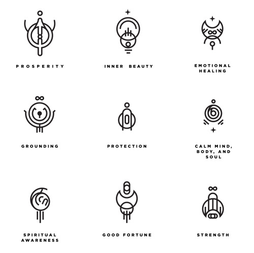 drauu:some small sigils I feel everyone could need from time to time. take care of yourselves friend