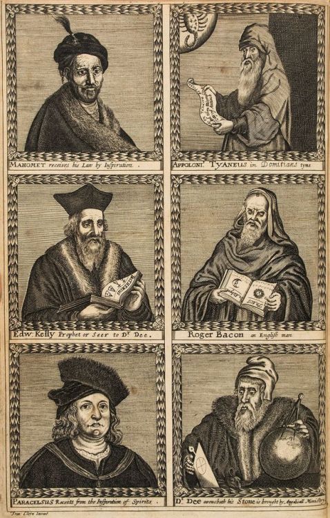 Frontispiece from A True & Faithful Relation of what passed for many years between Dr. John Dee&