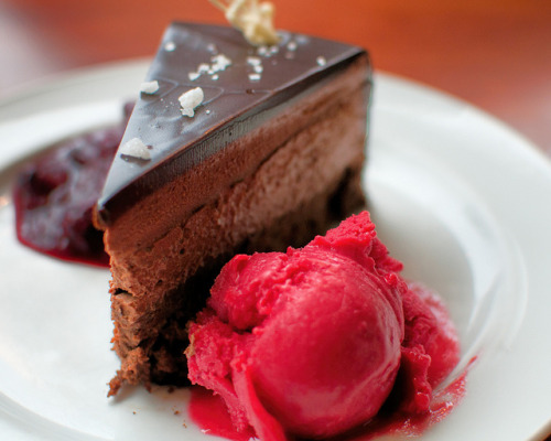 foodophiles: Chocolate Cake with Sorbet