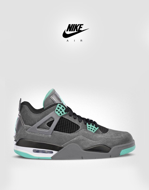 shoe-pornn:Nike Air Jordan Retro 4 ‘Green Glow’-Release Date: August 17th.Who’s gonna be copping the