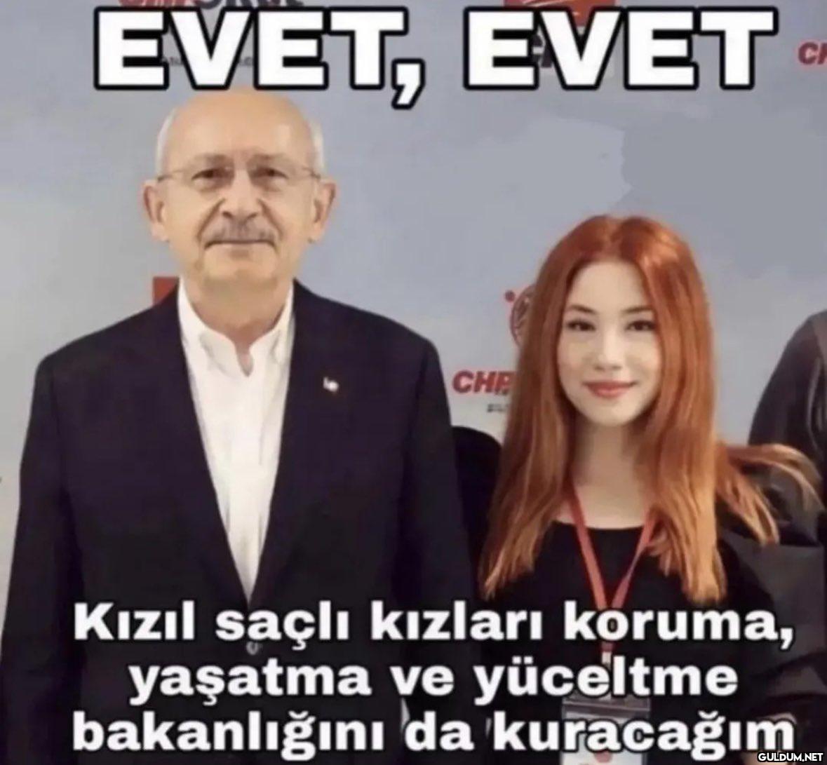 EVET, EVET CHR Kızıl saçlı...