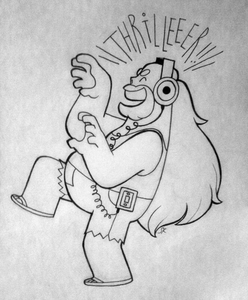 skellysketches:  Inktober #4! cutie patootie dork dad