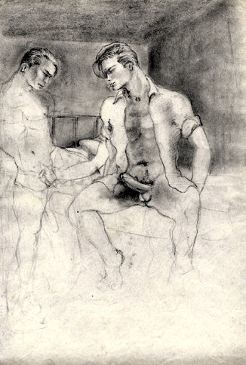 gay-erotic-art:  For throwback Thursday I am doing the works Roland Caillaux (Paris,