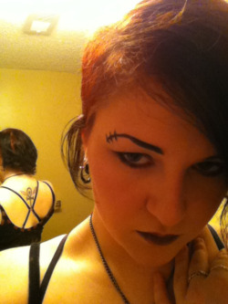 gloomykittie13:  Hey look, you can see my back tattoo! Anyway, enjoy my face spam. If any one likes my makeup feel free to send me an ask or message and I’ll post a tutorial on YouTube.