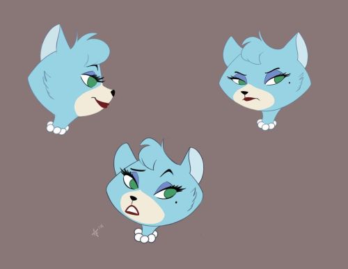 Head shots of the cat lady from the other day. #cat #lady #oc #blue #expression #artistsoninstagram 