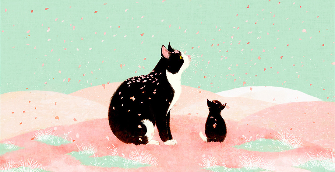 shinoillustration:  春 “spring” 