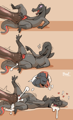 braeburned:I got some free reign during the sketch request stream to draw two pokemon I haven’t drawn yet, and got to indulge myself in a horny idea I’ve wanted to draw for ages, oops oops (www.patreon.com/braeburned)