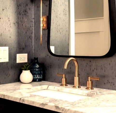 Inspiration For A Transitional Powder Room RemodelIdeas For Remodeling A Transitional Powder Room