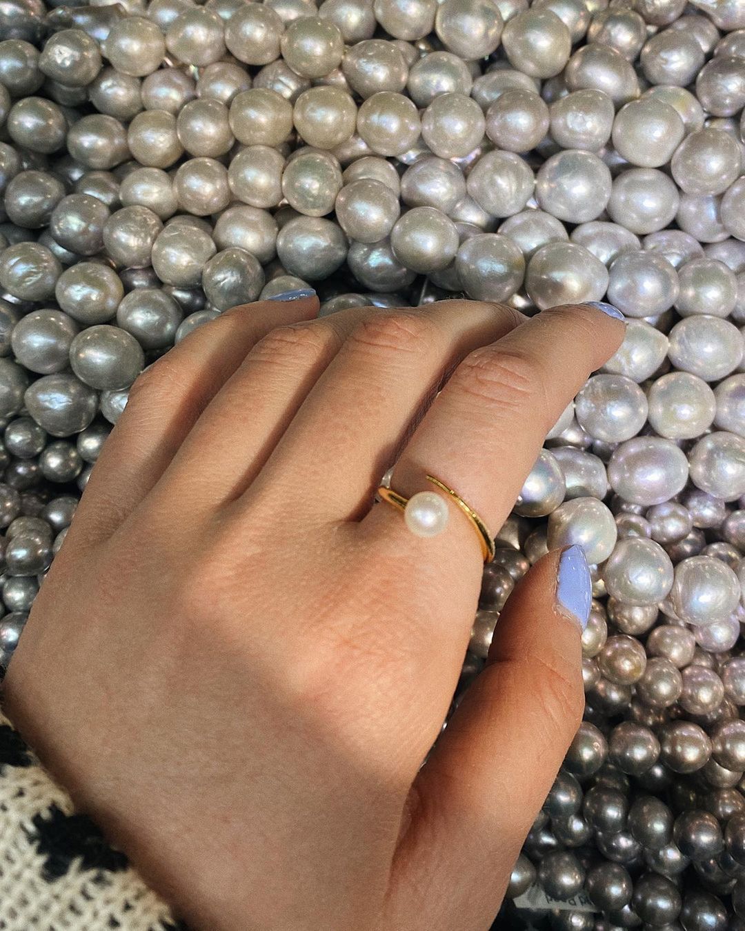 Our Pearl Bypass Ring is the perfect little something to layer into your mix. It’s bypass shape lets it spoon beautifully with others of its kind as well as our Quill Bypass Ring. Start stacking and see what you can create! (at New York City,...