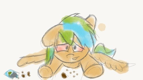 rainboomponyandsuch: Horse was given a bag of special cookies. Horse did not know what special cookies ment. Horse may have eaten more special cookies then recommended.  I drew this on my phone in like 5 mins shut up.  https://youtu.be/PnbMDuqswCE  xD
