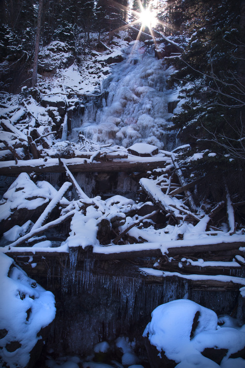 Ice Waterfall in Estes Park