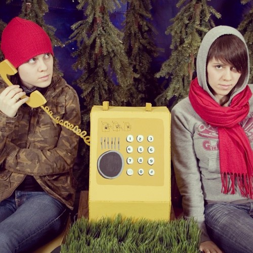 iwasnineteeeen:  teganandsara:  #throwbackthursday - 2007 called, it wants it’s Forest Fone back  2013 called, it wants it’s cute mullet twins back. 