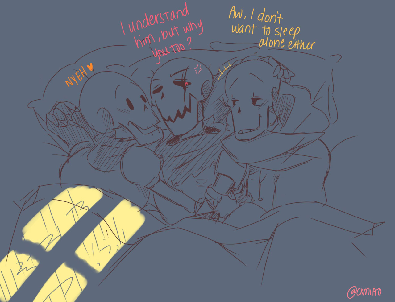 jellyfishwarden:  Sleepover? I had a lot of fun with this haha! This is literally