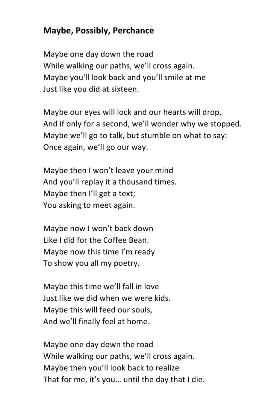 Poems Lyrics And Writings Poems Lyrics And Writings