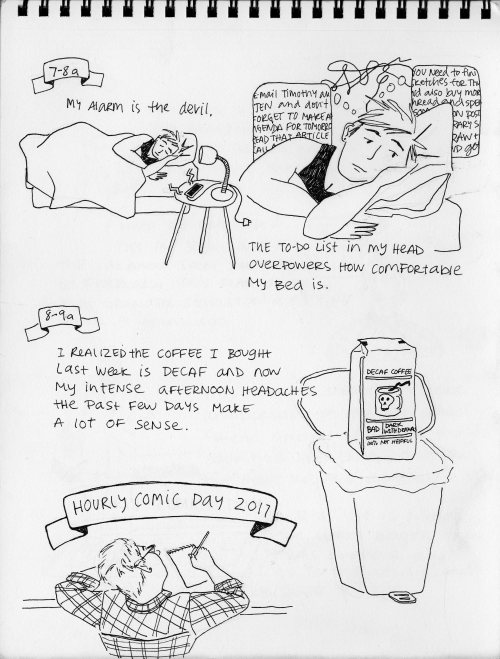 Hourly Comics Day 2017It has been a DAY. Somehow managed to scratch out some hourlies this year. 