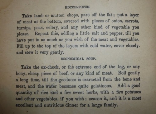 dykevanian what do you think of my 1860’s cookbook? Pretty horrifying, isn’t it? No wond