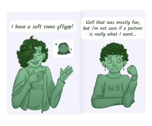 aroacearborvitae: here’s my late comic for the 18th: “What do you wish people knew about being arosp