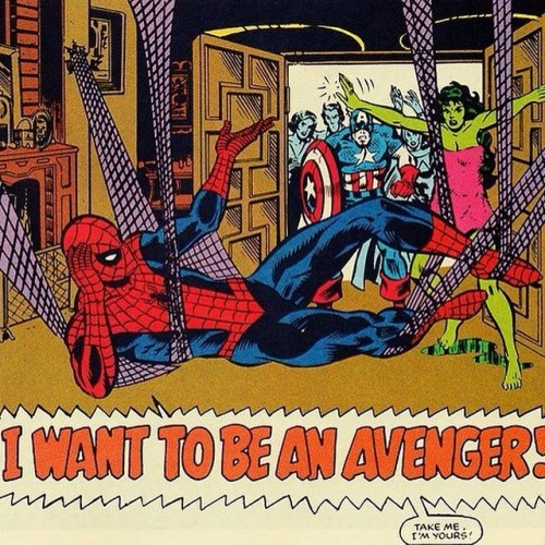 longlivespidey:  How I feel right now. #spidey #imyours #weirdo by arachnadude http://ift.tt/1tR2dey 