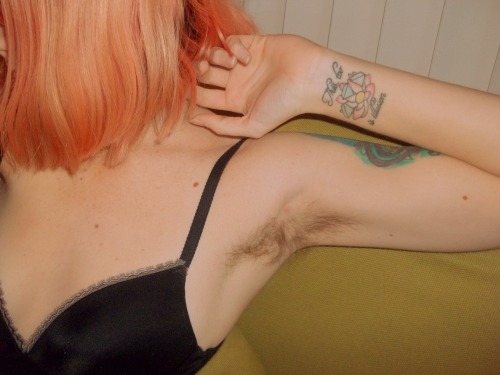 ilikefur:  yes anon, my pits are still furry :3  Oh so sexy … same color as our girls pit hair!