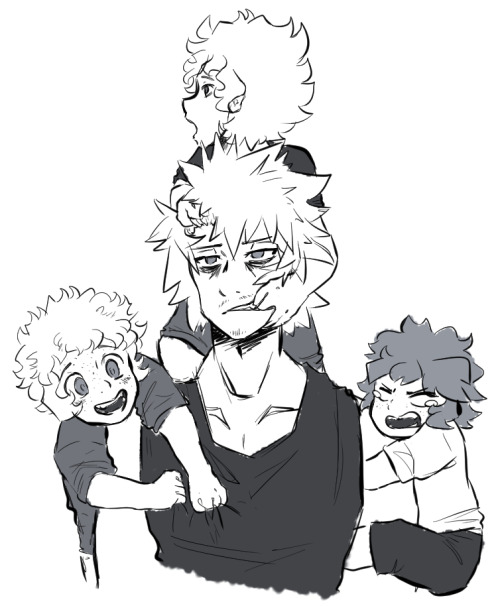 It’s been a while since I drew Bakugou…forgot how to draw him lolHave a tired single dad of t