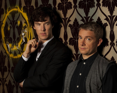 Yup just stare at him like that Sherlock then say your not a couple…