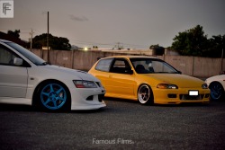 Jamaican Machines. Evo VIII, Honda Civic