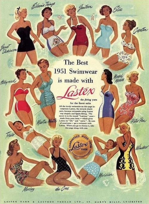 Sex fuckyeahvintage-retro:  Swimwear c.1951 (via pictures