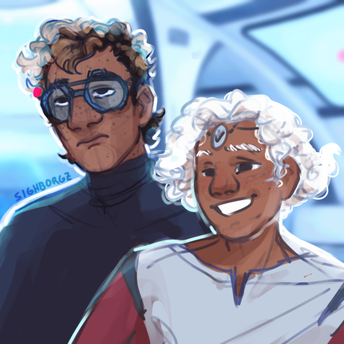 sighborgz:tech bleached his hair once. omega’s just LIKE that They look so cute!! I love how y