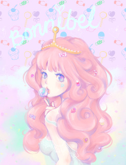 haerowyn:  On a major learning curve. Trying a new style and coloring technique. Here is our princess in all her sugary sweet candy glory. A gift to all you pastel addicts &lt;3 