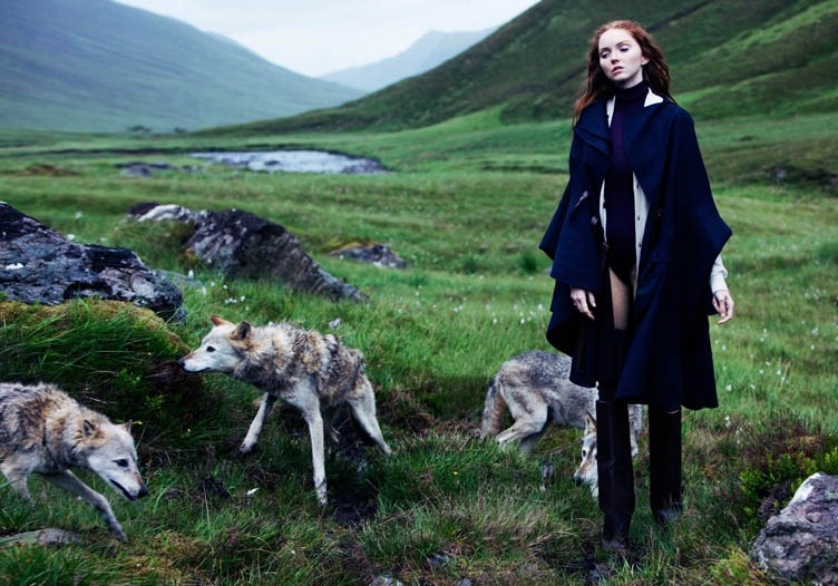 ultralaser:   Highland TaleAbove Fall/Winter 2010 Model: Lily Cole Photographer: