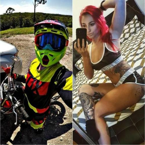 Enjoy your Tuesday afternoon with the beautiful &amp; badass @jessdotto #motocrossbabes