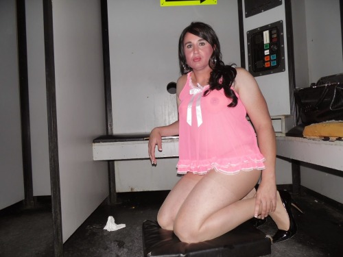 pigjody:  stephaniew19:  Marlana at a ABS being her gurly self….   Such a sexy sissy!