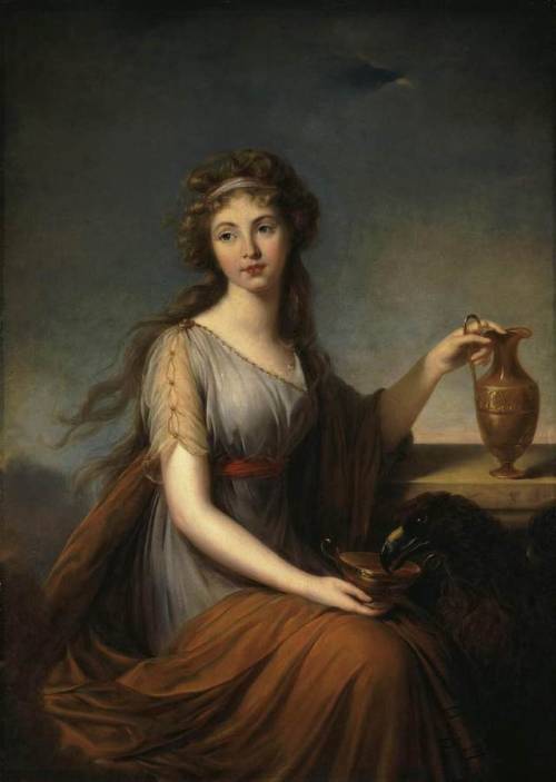 paintingispoetry: Élisabeth Vigée Le Brun, Portrait of Anna Pitt as Hebe, 1792