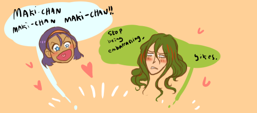 aromantickinjou:  consider: toumaki with agender maki.  