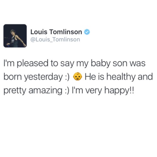 brianaxjungwirth: “Nothing will take Louis out of the bubble he is in at the moment #newbabybu