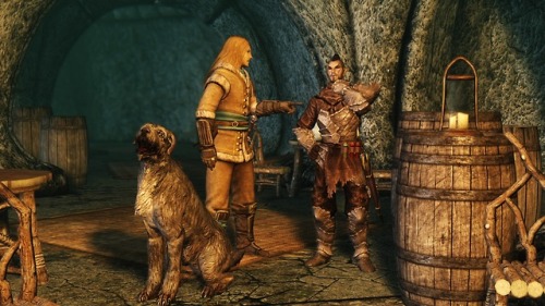 jillian-613:- I’ve made up my mind!  I’m coming to Skyrim with you, Blondy!- No you