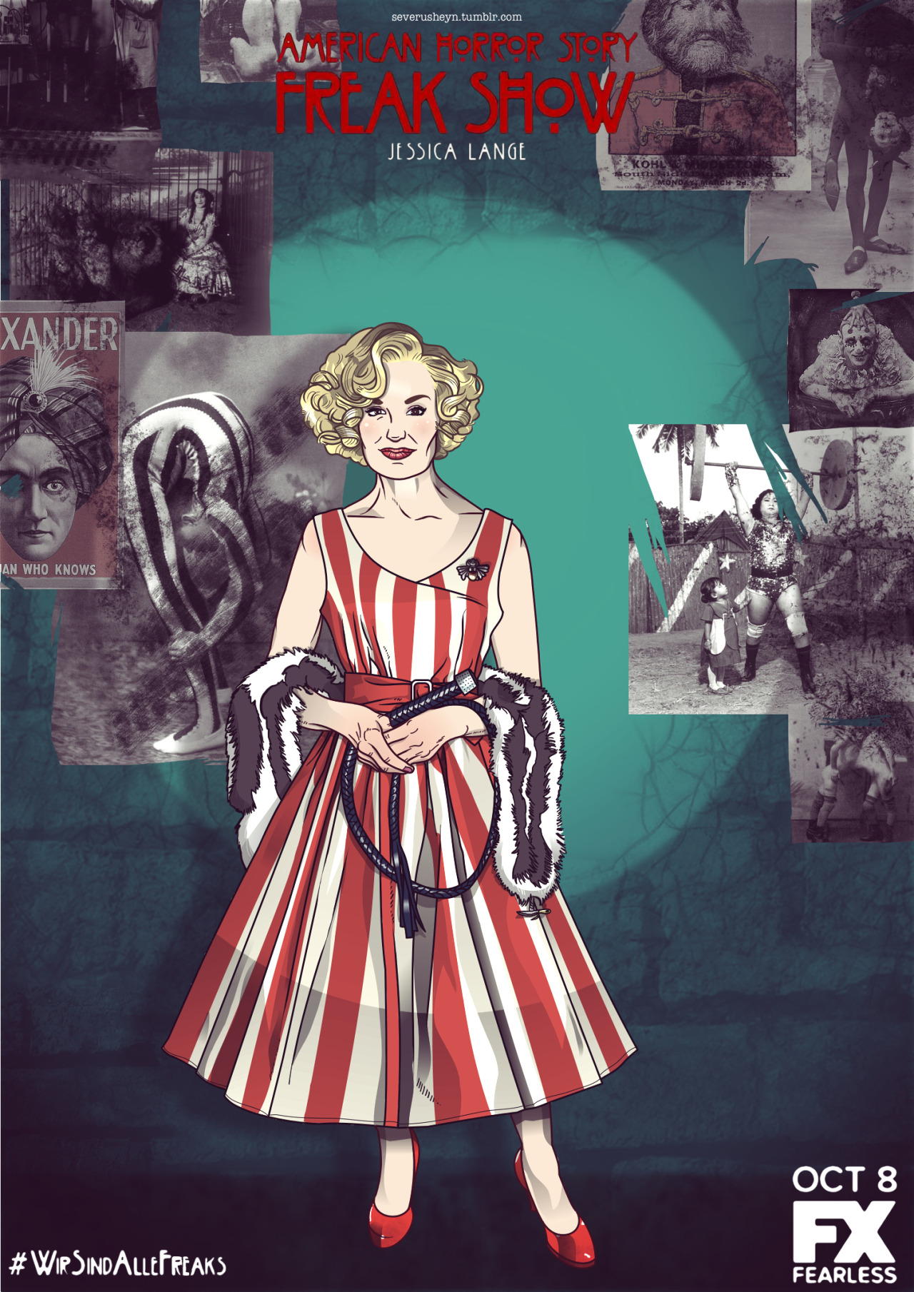 severusheyn:  American Horror Story - FREAK SHOW - by ME What lurks under the big