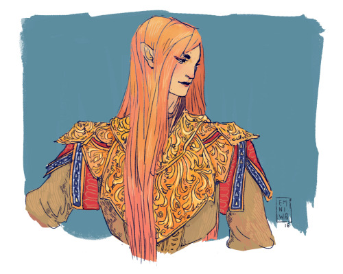 Balrogs and Maedhros w brushed locks make Fingon very nervous