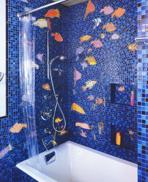 newwavearch90:‘Aquarium Bath’ by Arnold Mammarella & Marcy VoyevodScanned from ‘Before and After